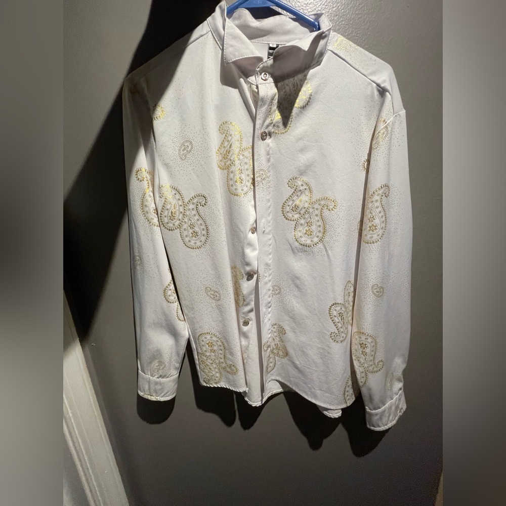 white button down